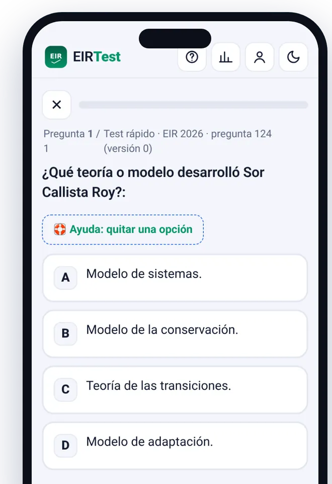 Pregunta real de la app: la respuesta elegida se marca en rojo y la correcta en verde, con el aviso «Incorrecta»